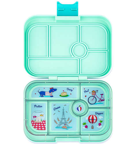 Yumbox, lunchbox original 6 vakken - serene aqua Paris