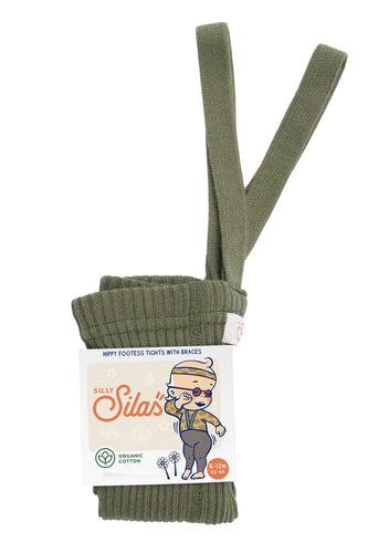 Silly Silas, Hippy maillot zonder voetjes - olive