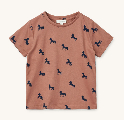 Liewood, t-shirt Apia - horses rosetta / SUMMERSALE