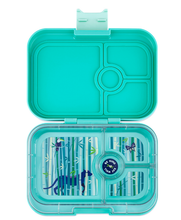 Afbeelding in Gallery-weergave laden, Yumbox, lunchbox panino 4 vakken - tropical aqua panther