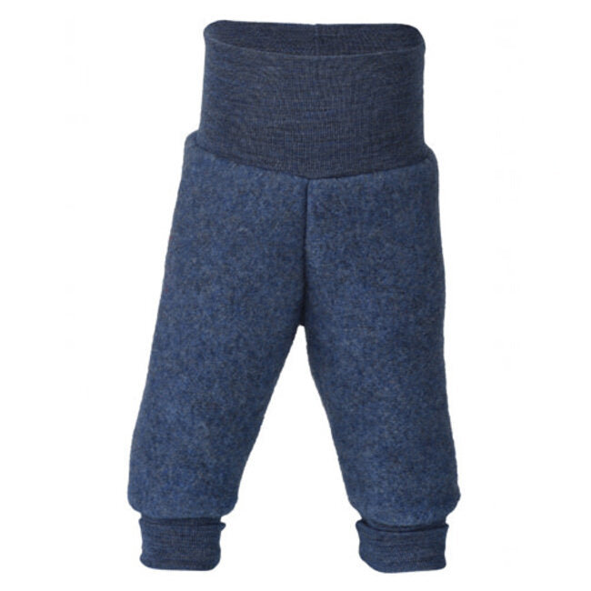 Engel Natur, wol-fleece broekje - blue mélange