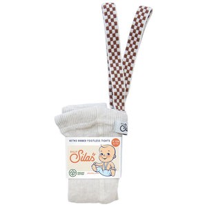 Silly Silas, maillot zonder voetjes - cream blend checked