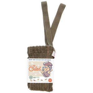 Silly Silas, granny maillot zonder voetjes - rib seaweed brown