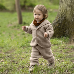 Engel Natur, wol-fleece broekje - blue mélange