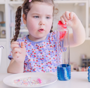 DIY, sensory bottle - bee