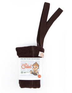 Silly Silas, teddy maillot zonder voetjes - chocolate brown