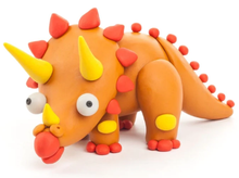 Afbeelding in Gallery-weergave laden, Hey Clay, boetseerklei - triceratops