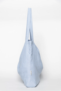 Studio Noos, mom bag - blue striped linen