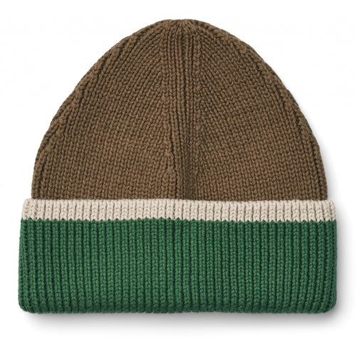 Liewood, beanie muts Ezra - pecan sandy mix