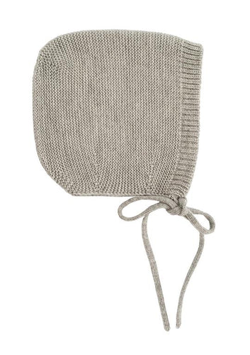 Hvid, bonnet Dolly - grey melange