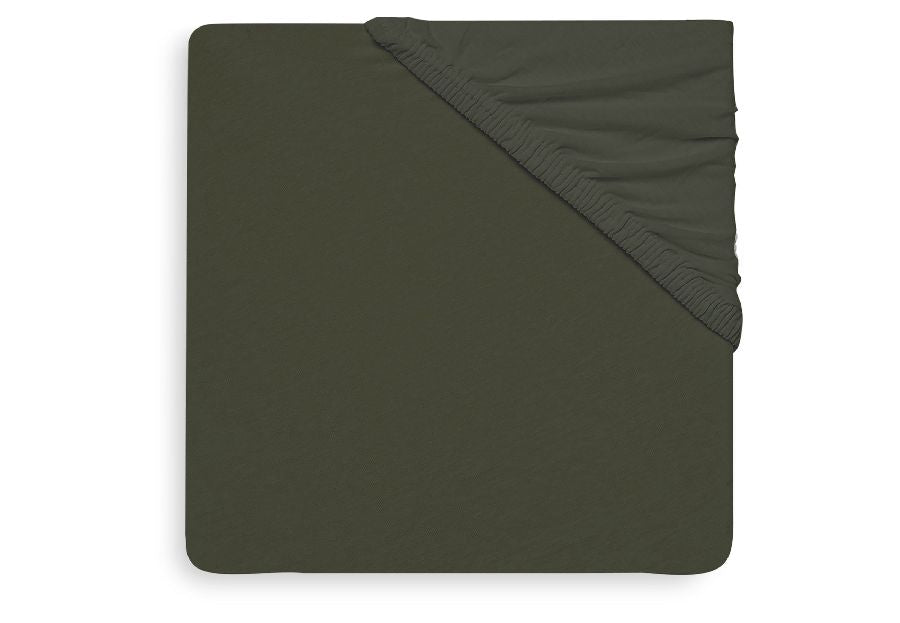 Jollein, hoeslaken jersey 75x95  - leaf green